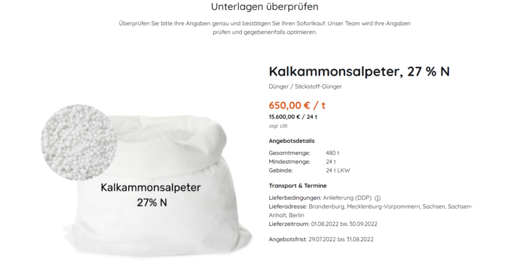Überprüfung aller Angaben